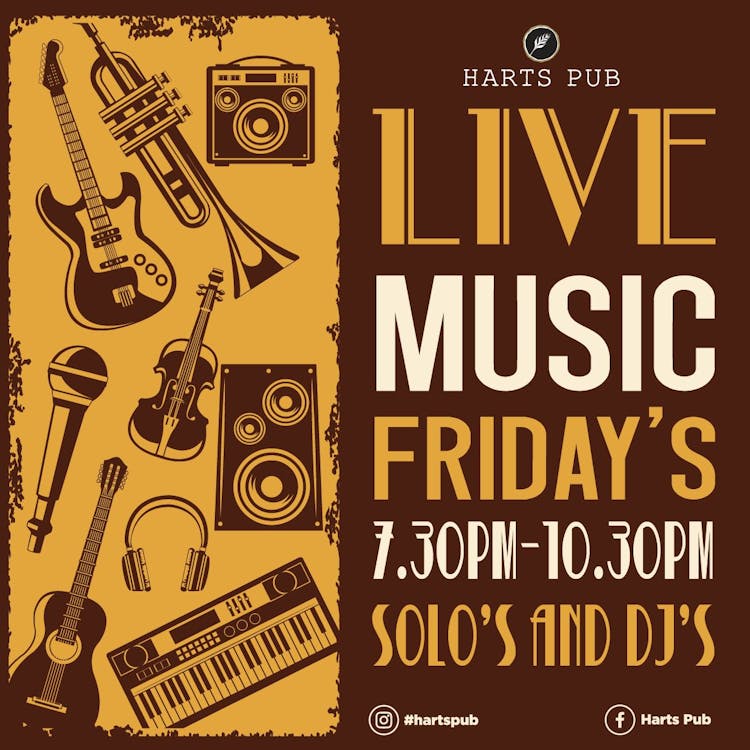Live Music Friday's | Happy Hour Drinks & Specials