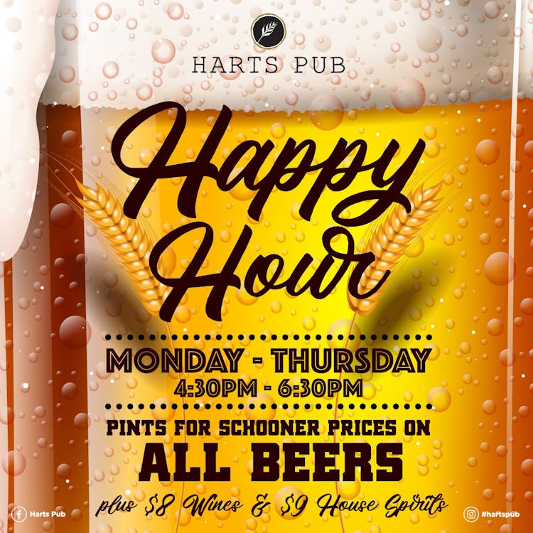 Happy Hour Every Week (Mon-Thur) | Happy Hour Drinks & Specials