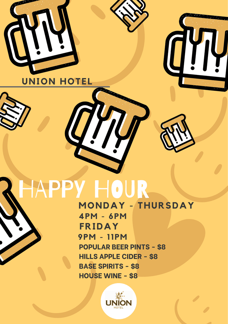 $8 Beer, Cider, Wine & Spirits | Happy Hour Drinks & Specials
