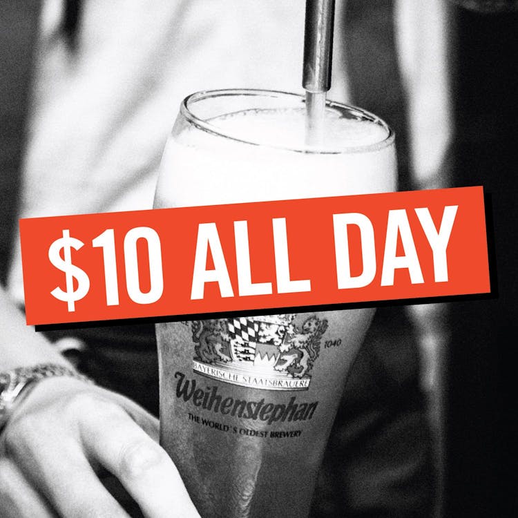 $10 Beers All Day - Friday 2 August | Happy Hour Drinks & Specials