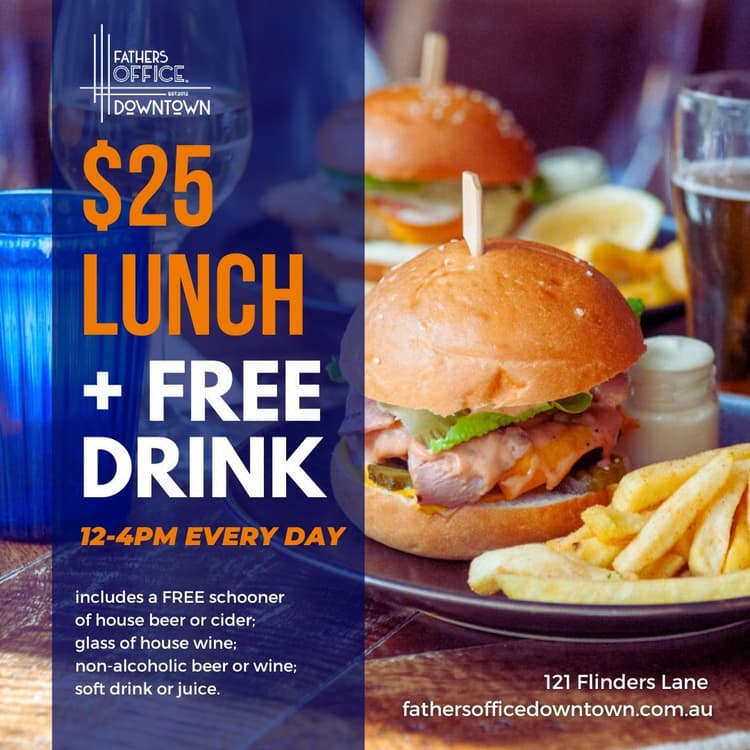 $25 Express Lunch with FREE drink | Happy Hour Drinks & Specials