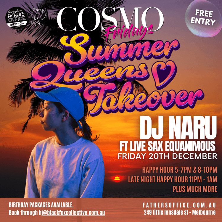 COSMO FRIDAYS DJS - FREE ENTRY | Happy Hour Drinks & Specials