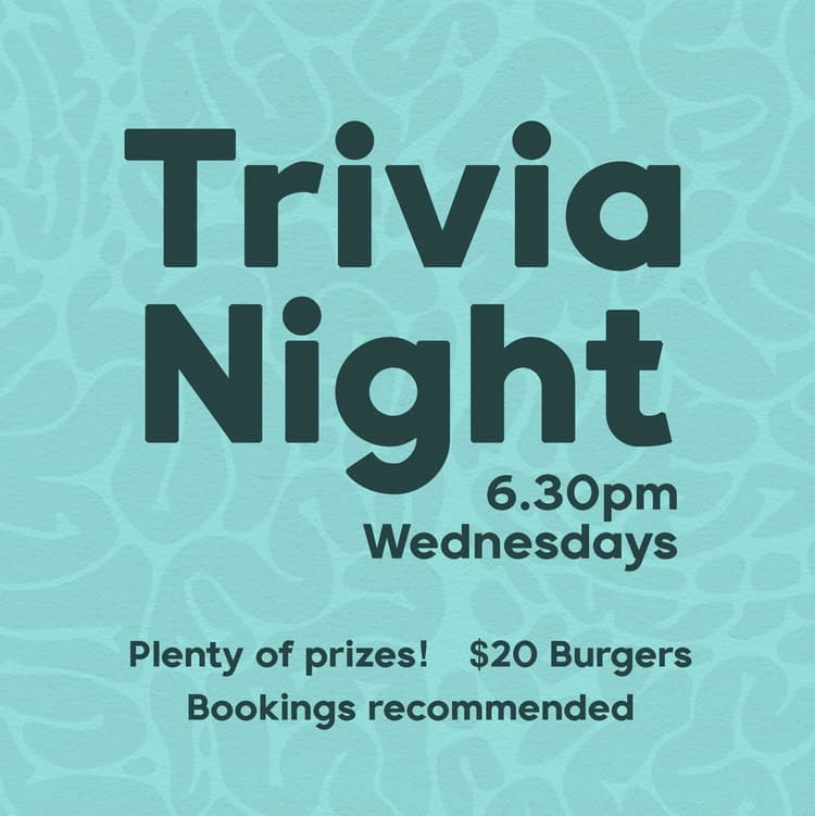 Trivia Night | Happy Hour Drinks & Specials