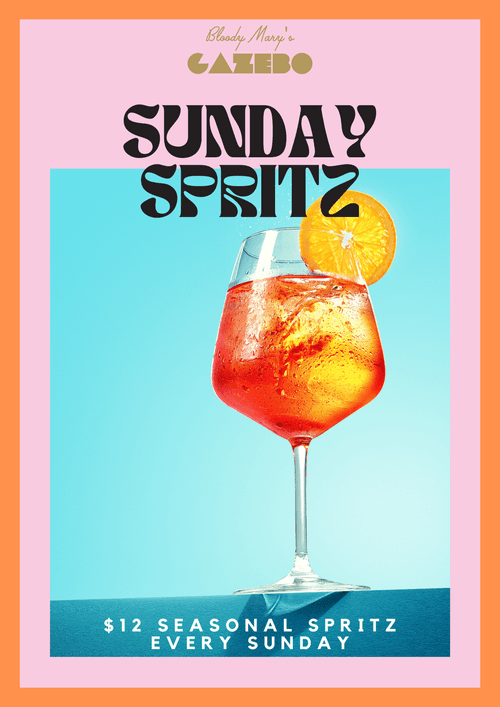 $12 Sunday Spritz | Happy Hour Drinks & Specials
