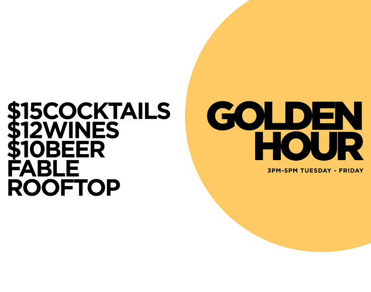 GOLDEN HOUR | Happy Hour Drinks & Specials