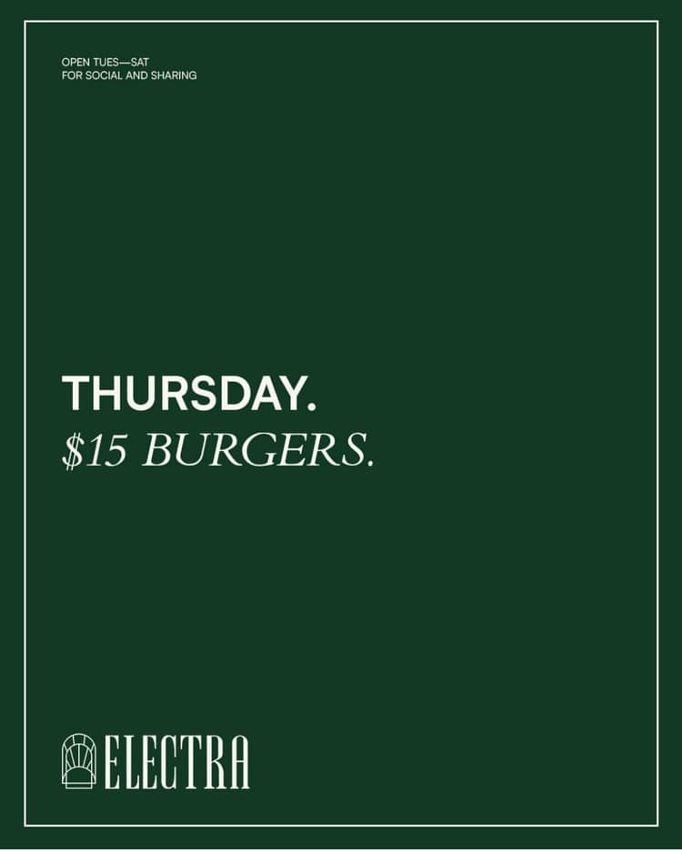 $15 Burgers | Happy Hour Drinks & Specials