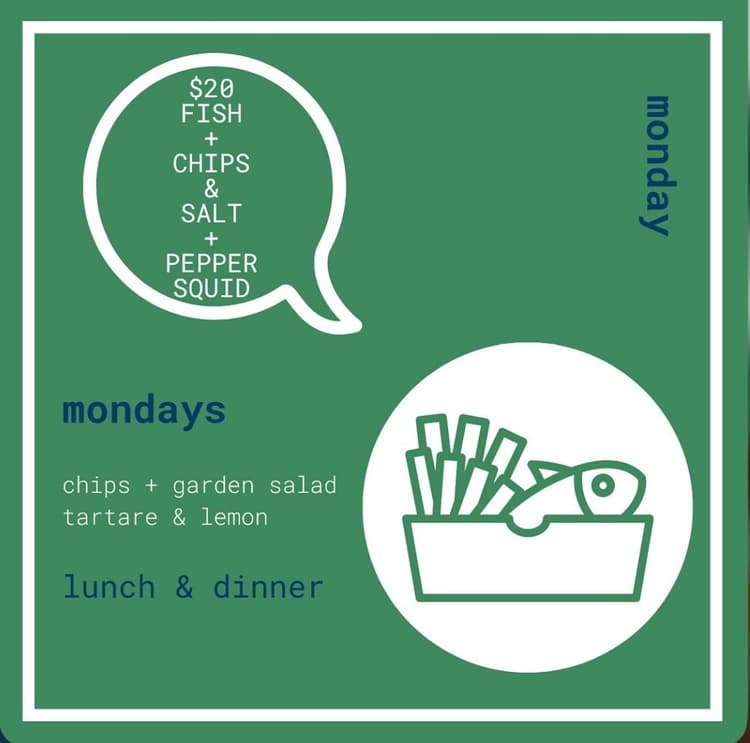 $20 Fish or Salt & Pepper Squid | Happy Hour Drinks & Specials