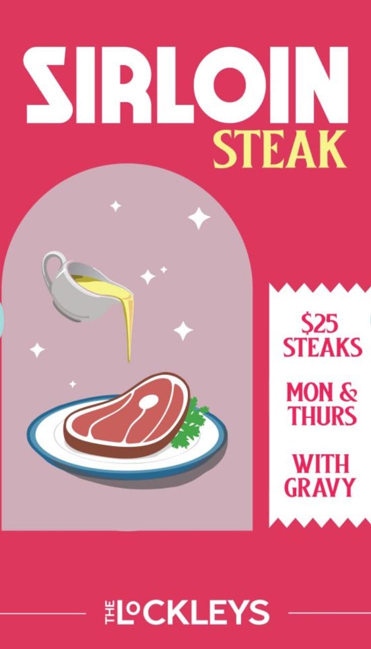$25 Steak Days | Happy Hour Drinks & Specials