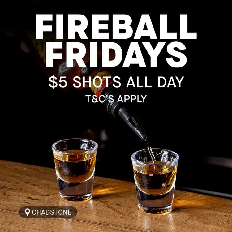 Fireball Fridays | Happy Hour Drinks & Specials