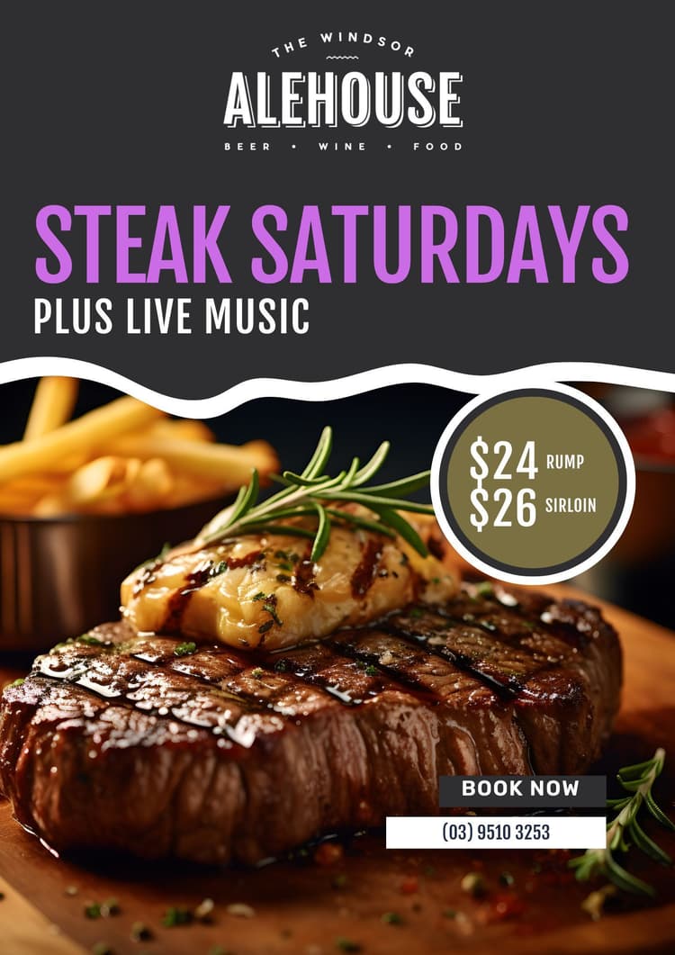 Steak Saturdays | Happy Hour Drinks & Specials