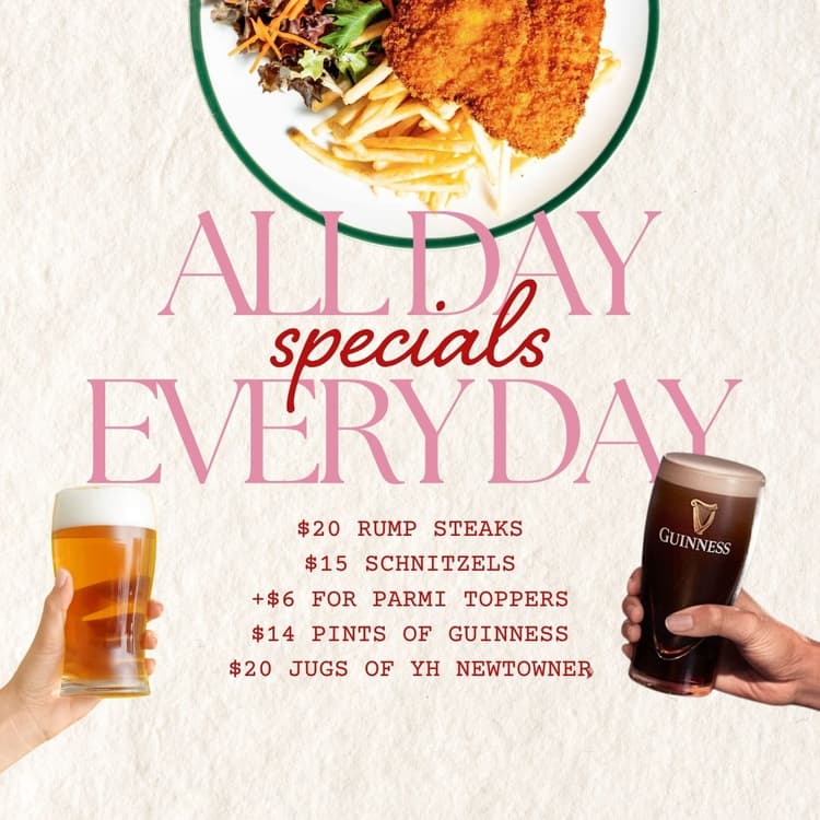 All Day Specials Everyday | Happy Hour Drinks & Specials