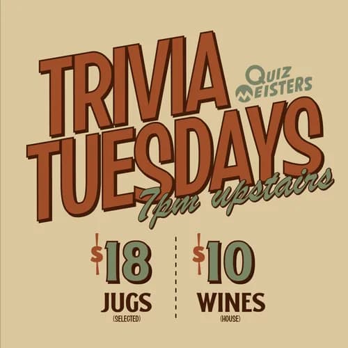 Trivia Tuesdays | Happy Hour Drinks & Specials