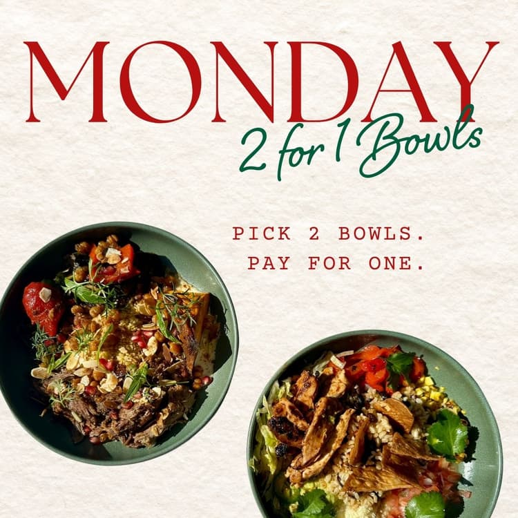 2 for 1 Bowls | Happy Hour Drinks & Specials