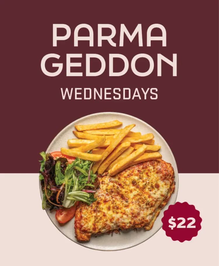 Parma Geddon | Happy Hour Drinks & Specials