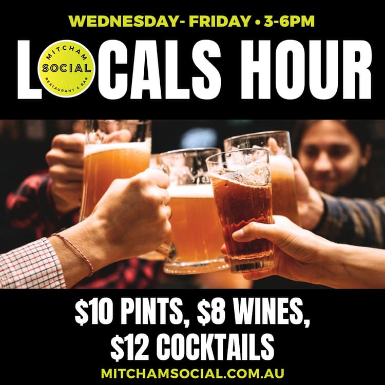 LOCALS HOUR | Happy Hour Drinks & Specials