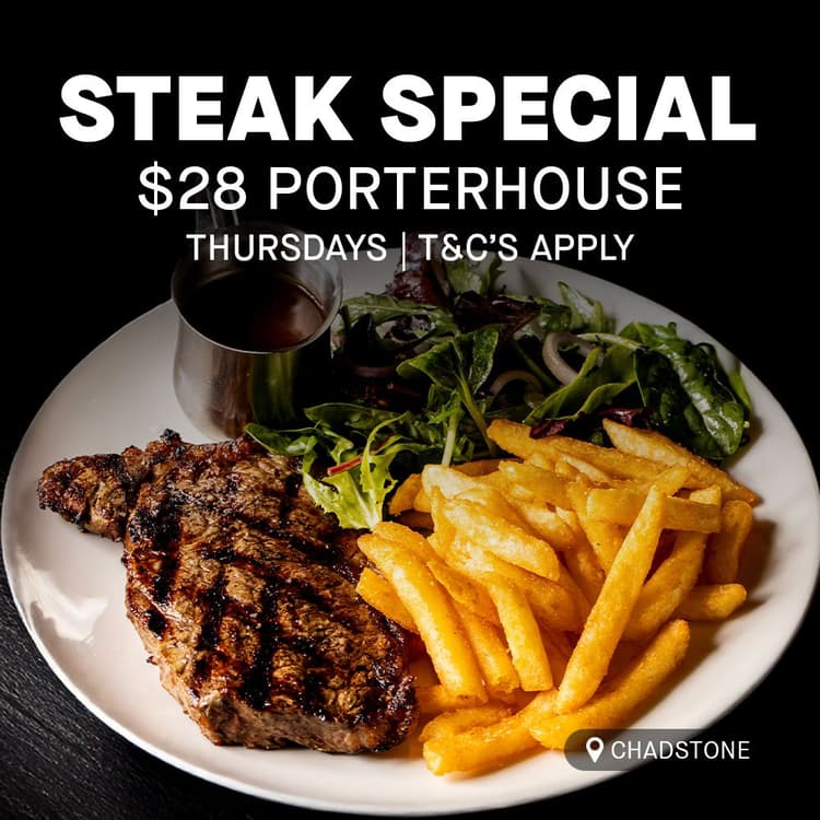 $28 Porterhouse | Happy Hour Drinks & Specials