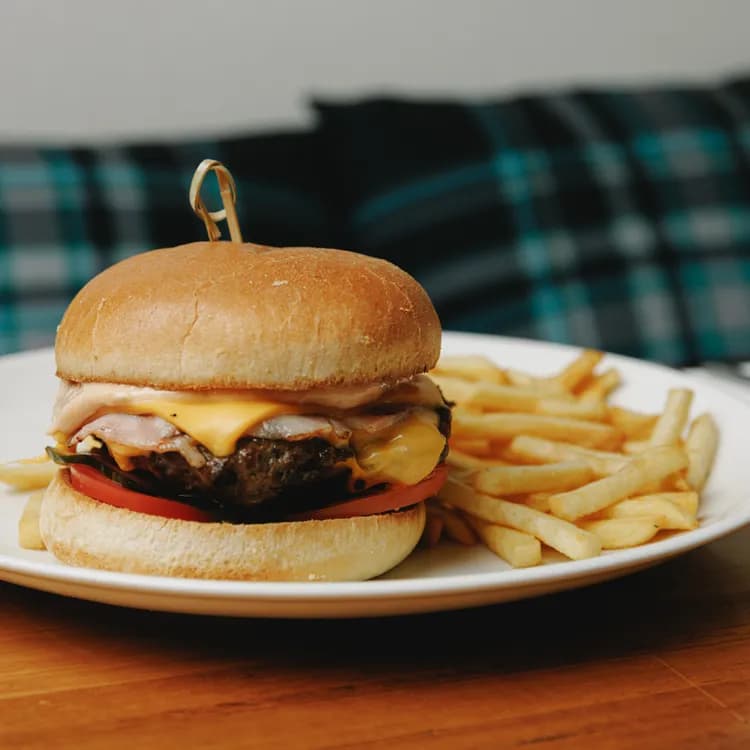 $23 Beef or Veg Burger | Happy Hour Drinks & Specials