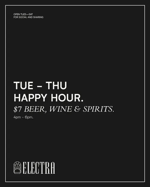 $7 Beer, Wine & Spirits 4pm-6pm | Happy Hour Drinks & Specials