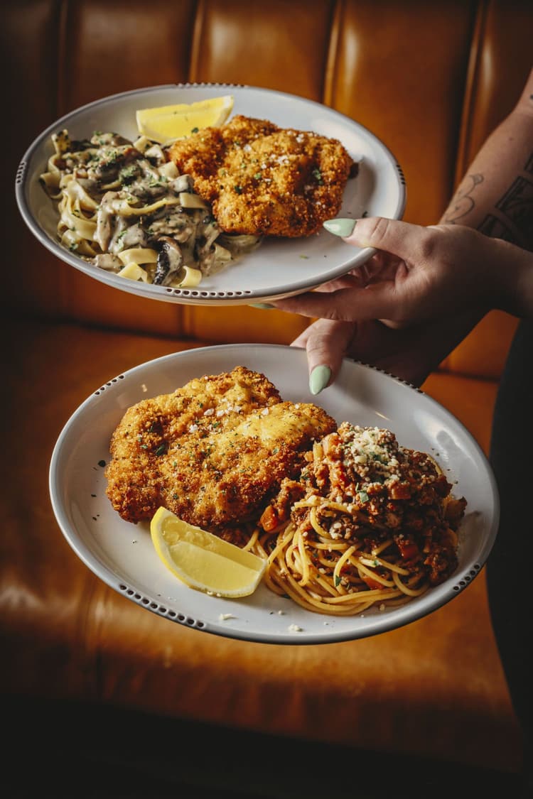 Wednesday $25 Pasta & Chicken Schnitzel Combo | Happy Hour Drinks & Specials