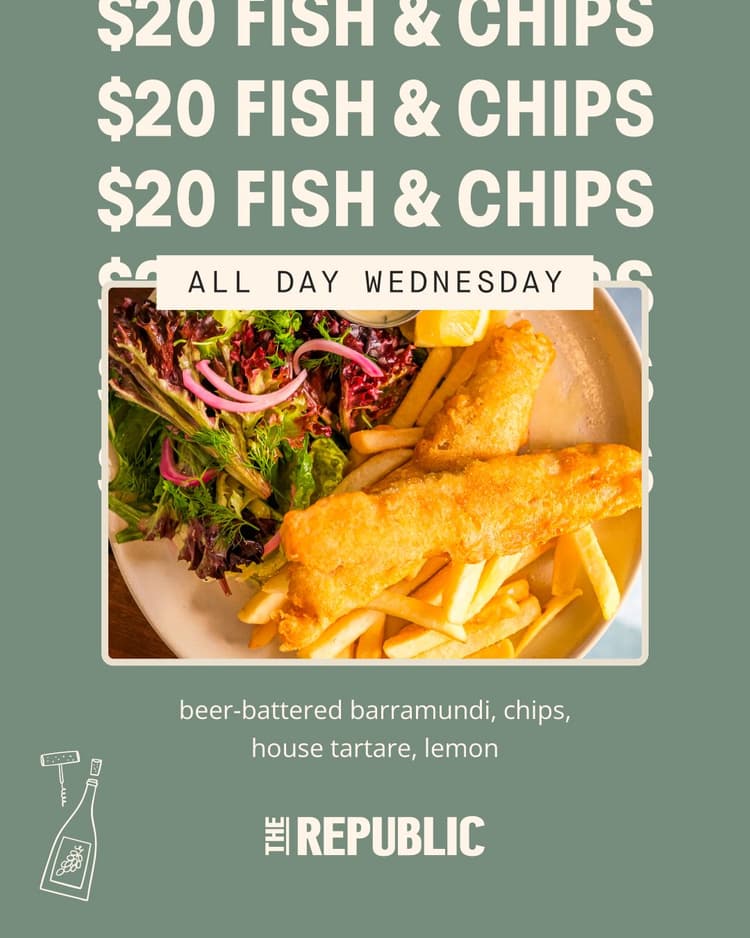 Fish & Chips  | Happy Hour Drinks & Specials