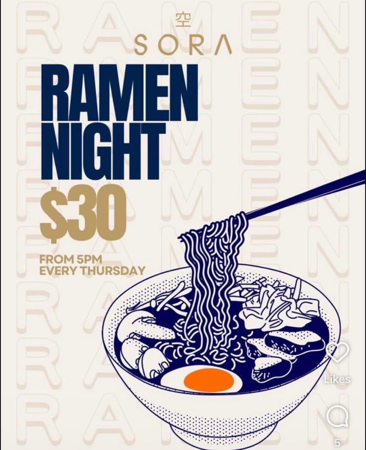$30 Ramen Night | Happy Hour Drinks & Specials