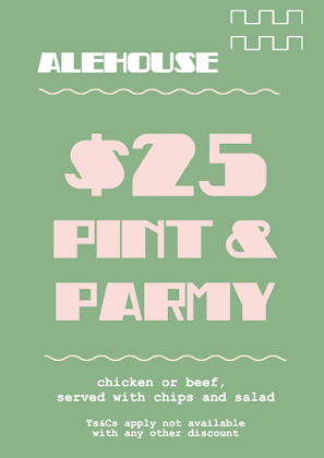 Pint and Parmy | Happy Hour Drinks & Specials