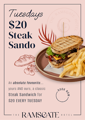 Steak Sando Thursday | Happy Hour Drinks & Specials