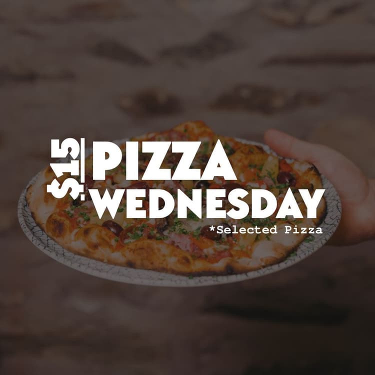 Wednesday Pizza Special  | Happy Hour Drinks & Specials