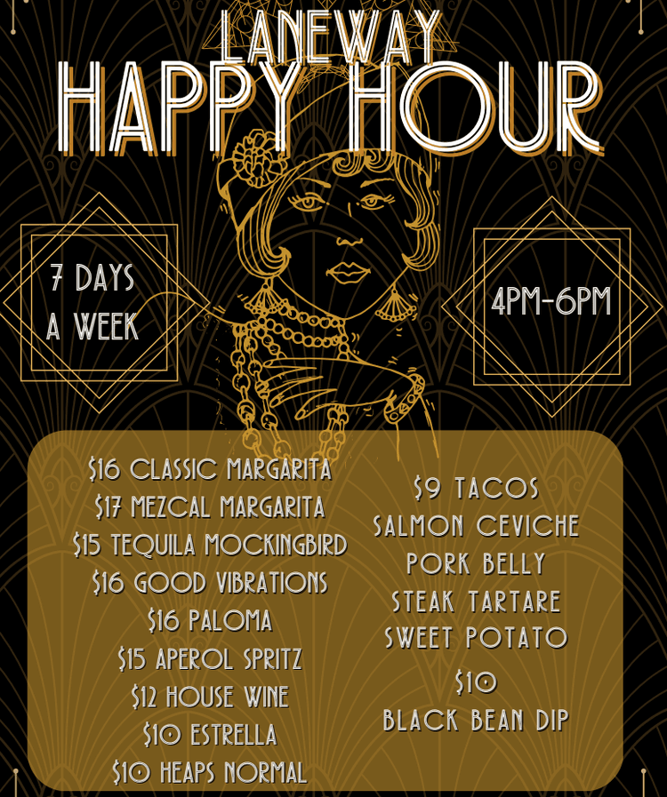 Laneway Happy Hour | Happy Hour Drinks & Specials