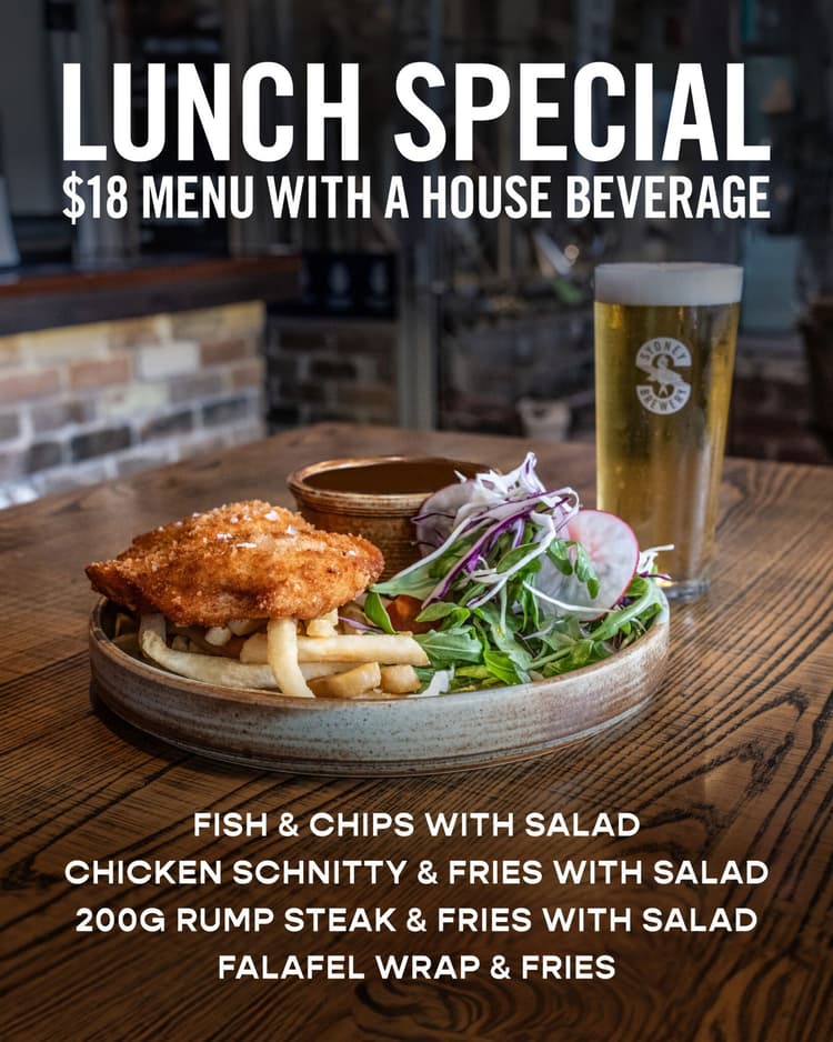 $18 Lunch Special with House Beverage | Happy Hour Drinks & Specials