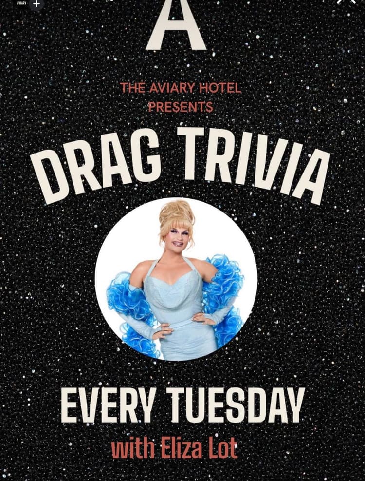Trivia Tuesdays with Liza Lot | Happy Hour Drinks & Specials