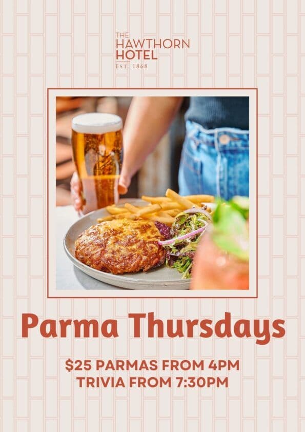 Parma Day & Trivia Night | Happy Hour Drinks & Specials