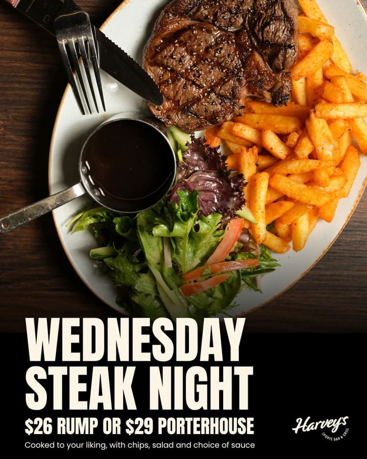Steak Night - Wednesday! | Happy Hour Drinks & Specials