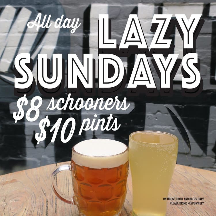 Lazy Sundays | Happy Hour Drinks & Specials
