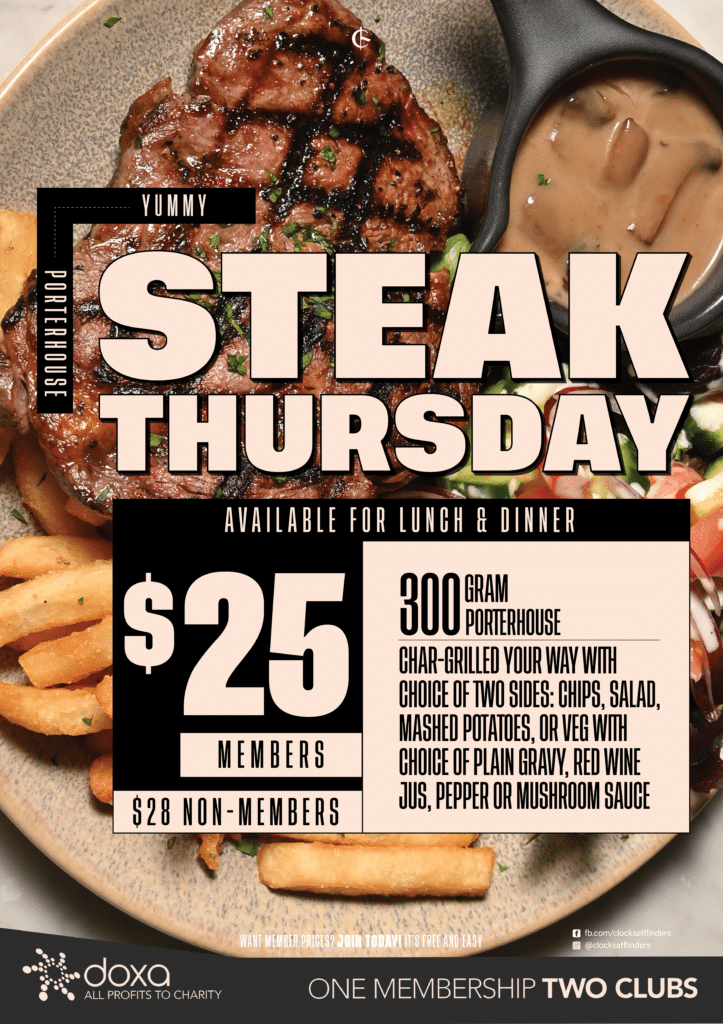 $25 Steak Thursday | Happy Hour Drinks & Specials