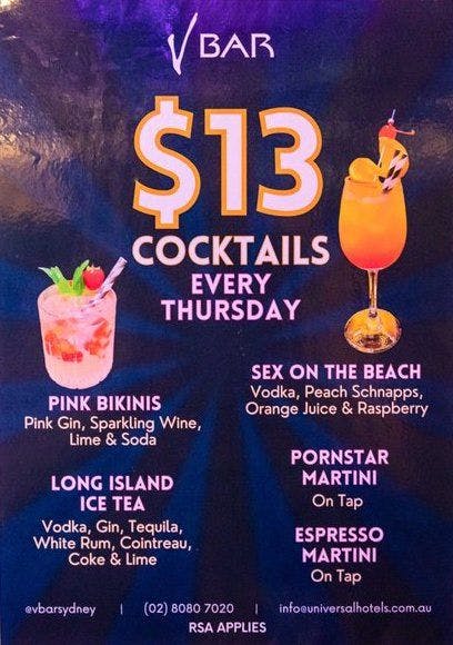 $13 Cocktails | Happy Hour Drinks & Specials