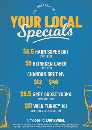 Your Local Specials | Happy Hour Drinks & Specials