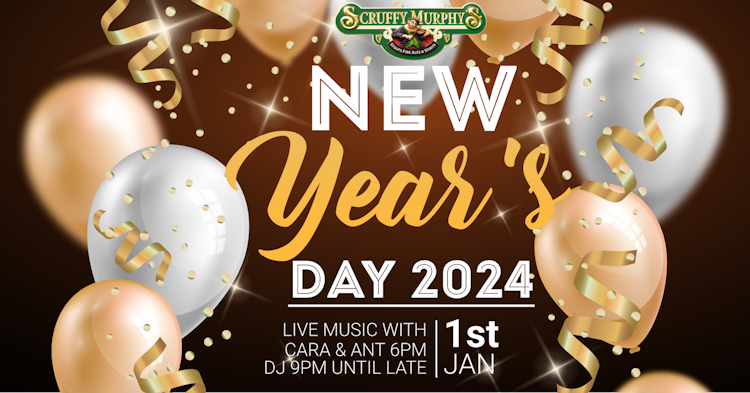 Scruffy’s New Years Day!  | Happy Hour Drinks & Specials