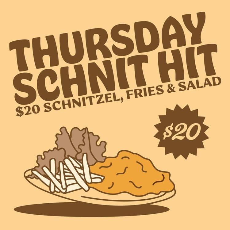 Thursday Schnit Hit | Happy Hour Drinks & Specials