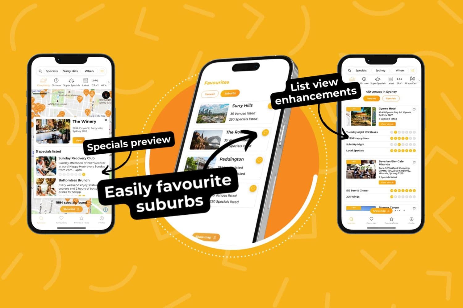 Latest platform updates | Happy Hour Drinks & Specials