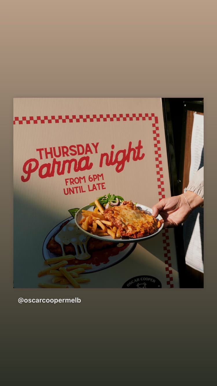 Parma night | Happy Hour Drinks & Specials