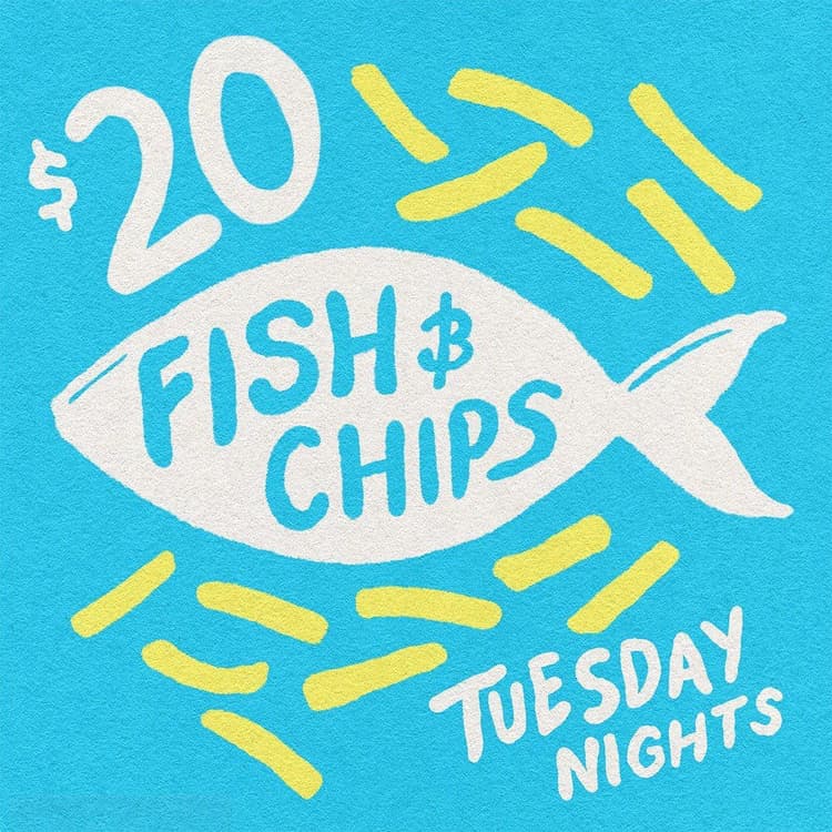 Fish and Chips Tuesdays | Happy Hour Drinks & Specials