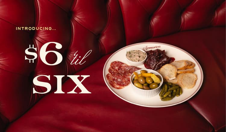 $6 Till Six | Happy Hour Drinks & Specials