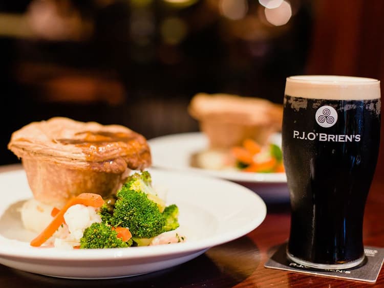 BEEF & GUINNESS PIE & PINT | Happy Hour Drinks & Specials