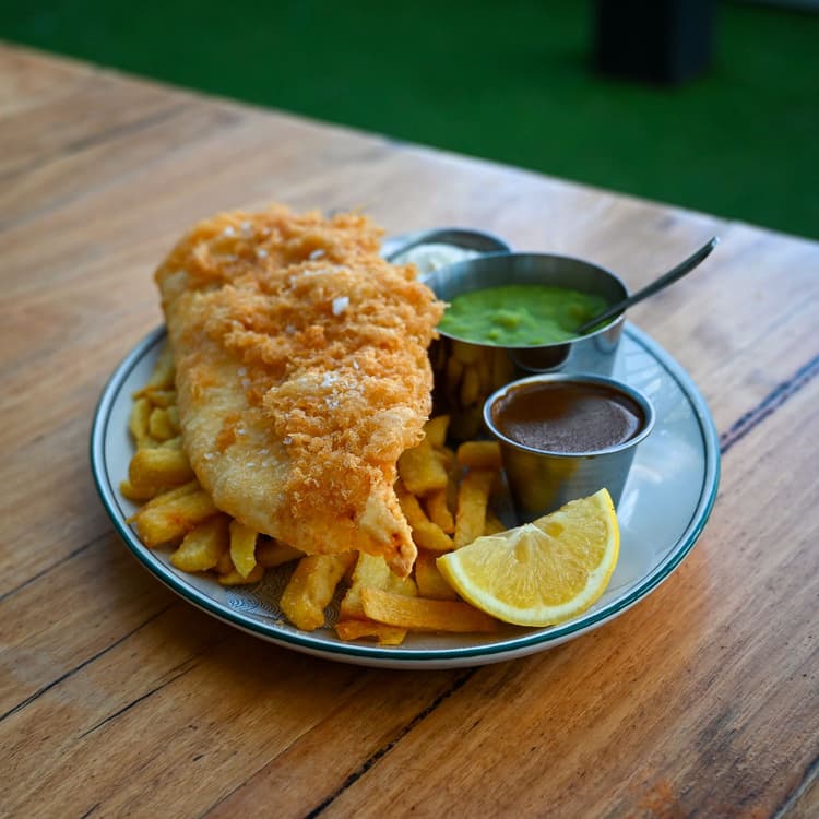 $22 "Proper" English Fish & Chips | Happy Hour Drinks & Specials