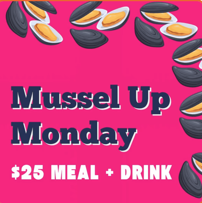 Mussel Monday | Happy Hour Drinks & Specials