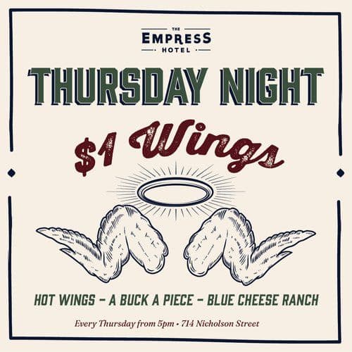 $1 Wing Night | Happy Hour Drinks & Specials