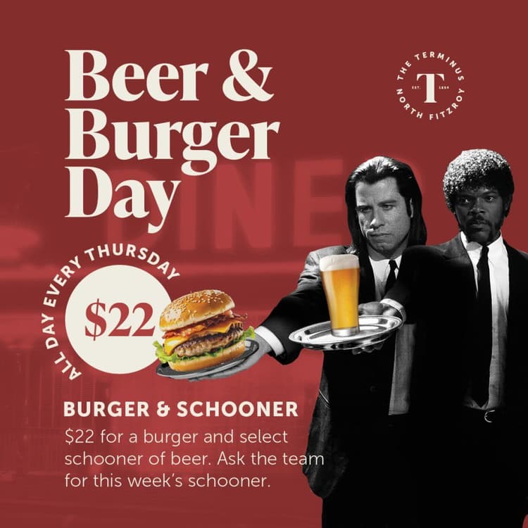 Beer & Burger Day | Happy Hour Drinks & Specials