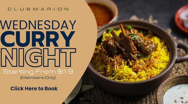 $19 Curry Night | Happy Hour Drinks & Specials