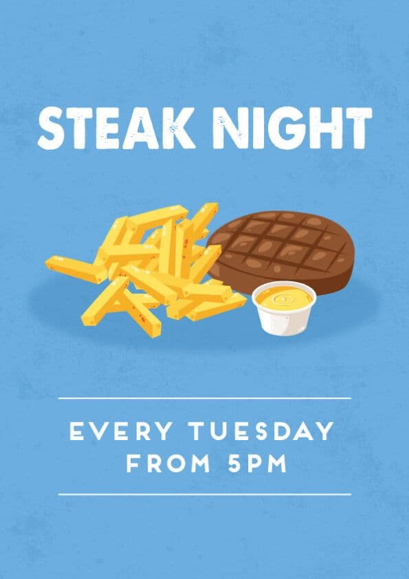 Steak Night | Happy Hour Drinks & Specials